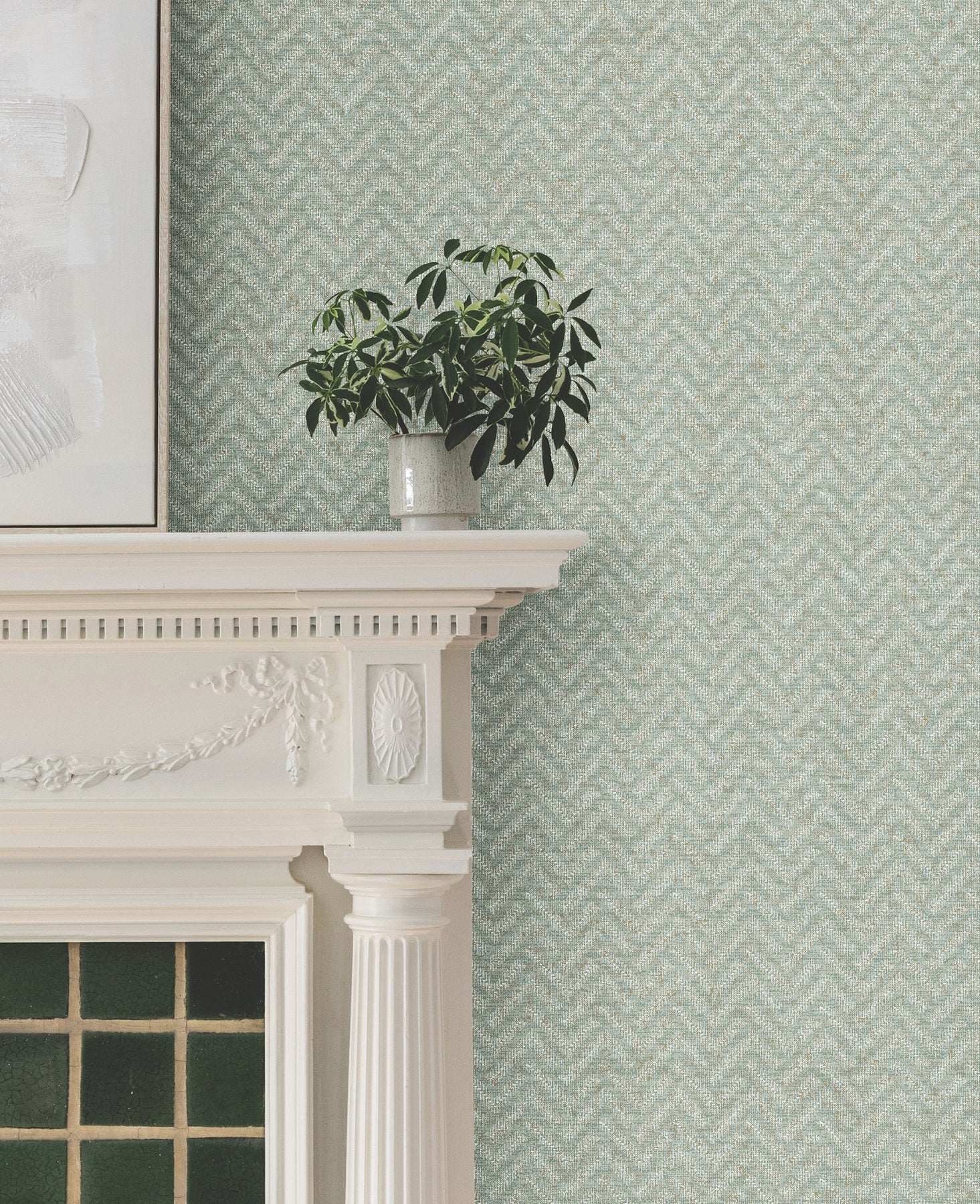 York Wallcoverings MX9672 Regent Green Wallpaper