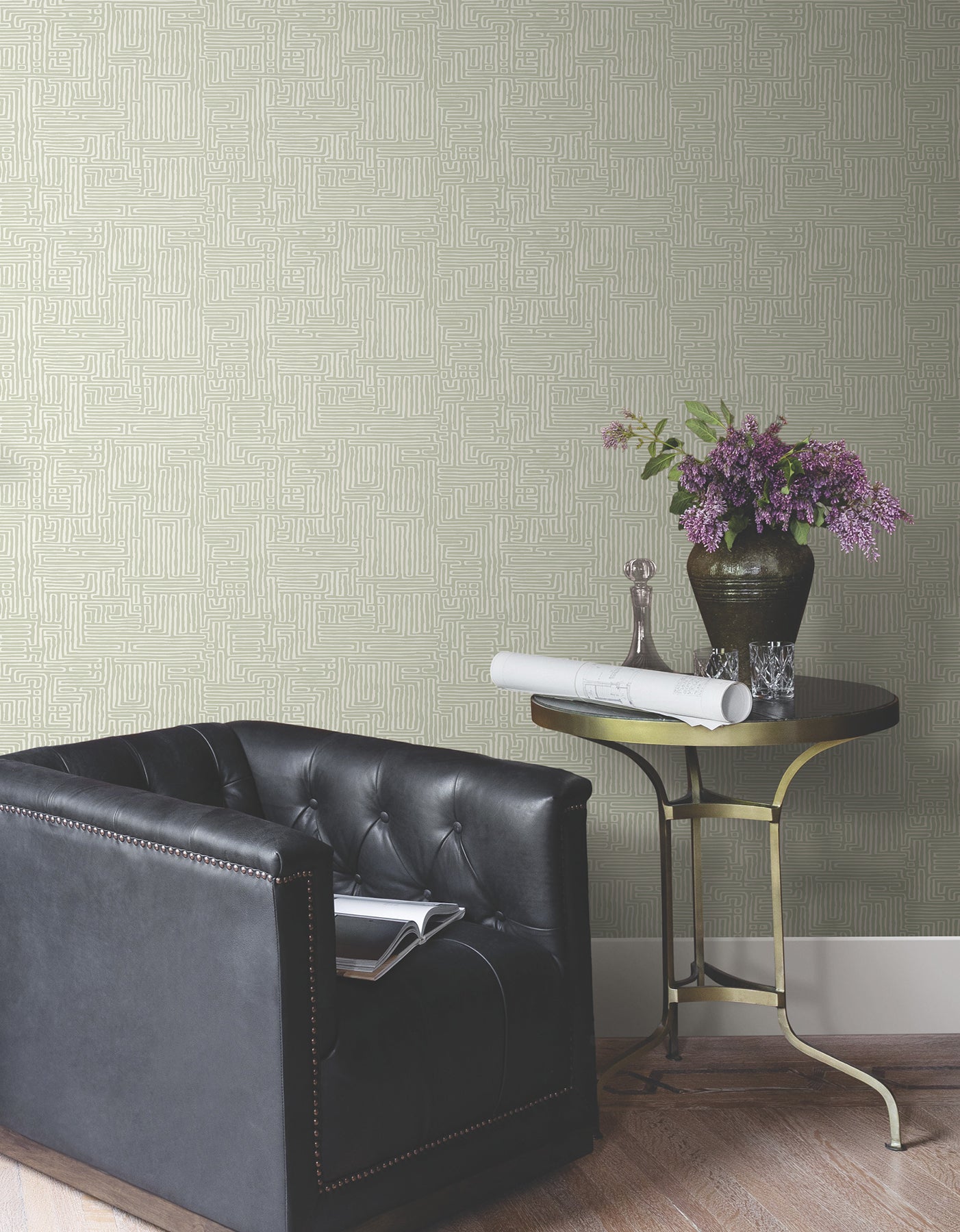 York Wallcoverings MX9688 Passages Green Wallpaper