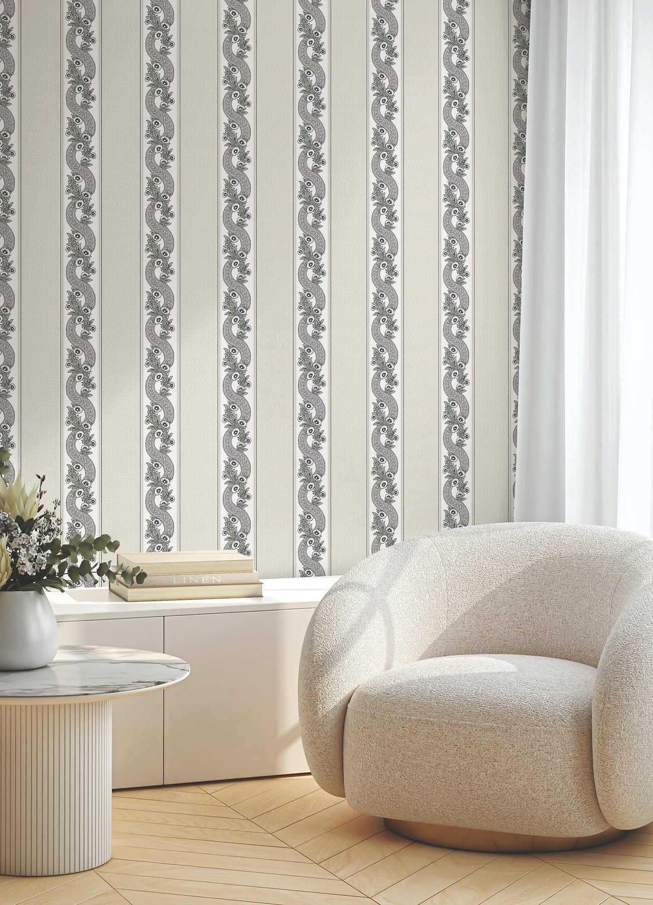 York Wallcoverings MX9691 Abbey's Garland Wallpaper
