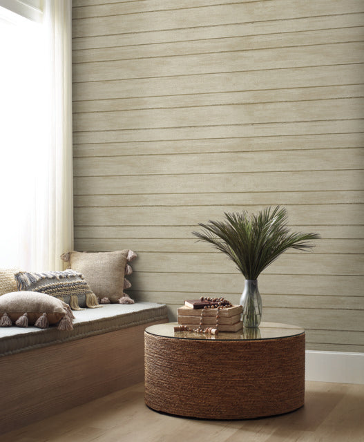 York Wallcoverings ND3053N Beige Broad Side Wallpaper