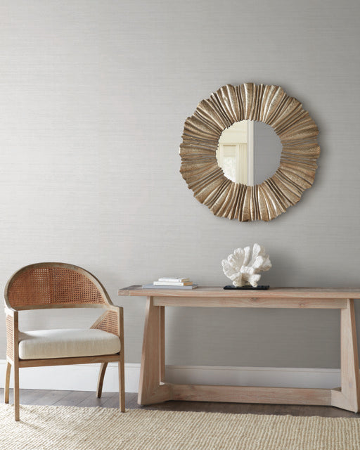 York Wallcoverings ND3067N White Tasar Silk Wallpaper