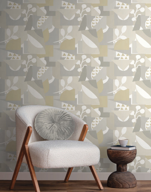 York Wallcoverings  OI0672 Cut Outs neutral multicolor Wallpaper