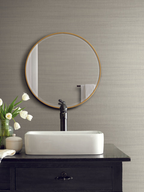 York Wallcoverings OM3663 Washed Linen Beige Wallpaper