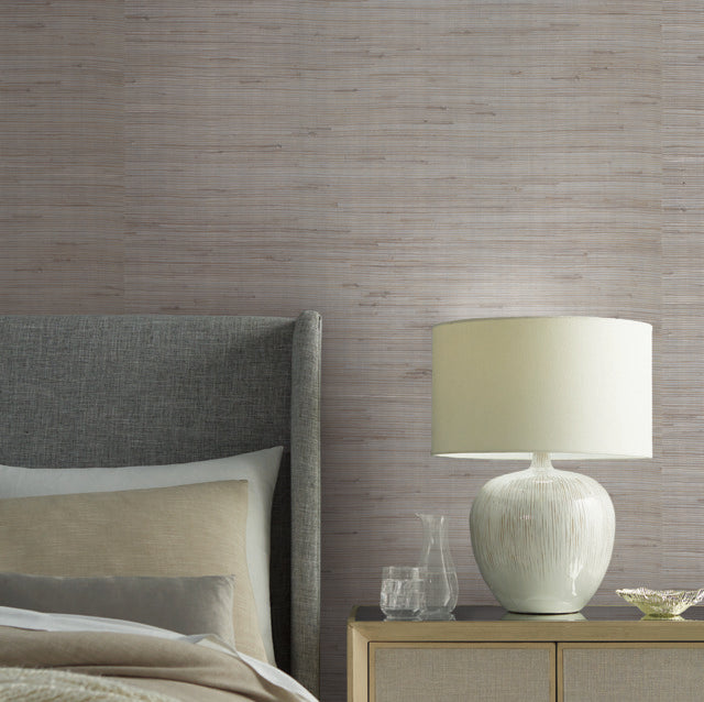 York Wallcoverings OS4322 Metallic Jute Silver/Taupe/Gray Wallpaper