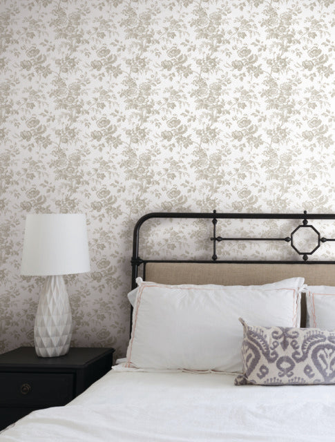 York RT7872 Anemone Toile Wallpaper