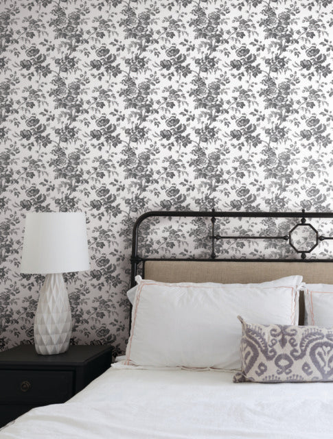 York RT7875 Anemone Toile Wallpaper