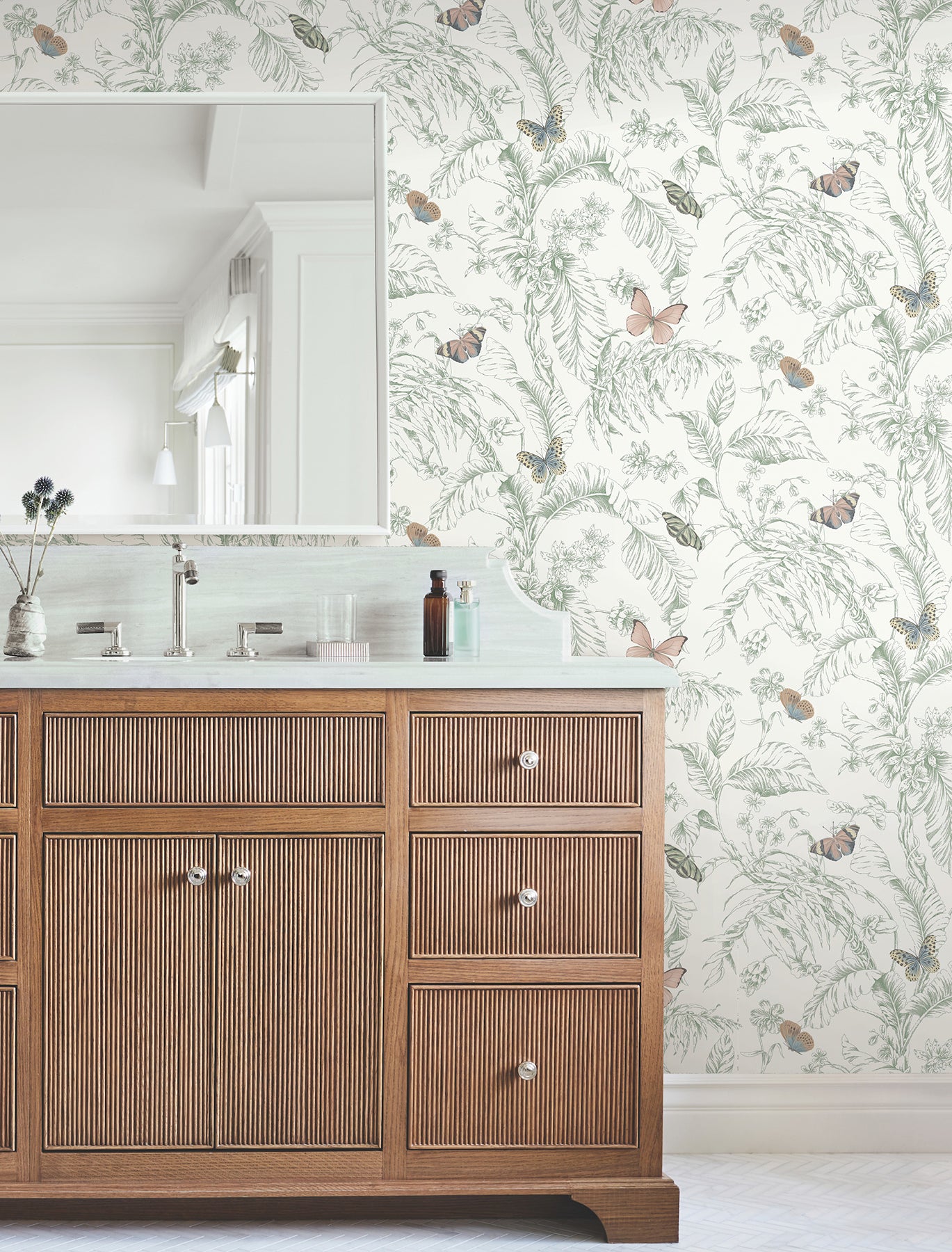 York Wallcoverings RT7930 Papillon Blush Wallpaper