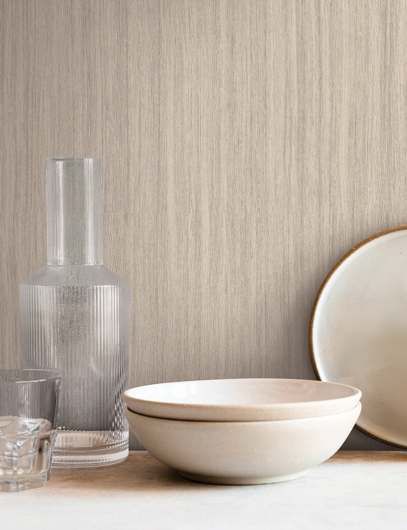 York Wallcoverings SI25711 Wistman Stripe Almond Wallpaper