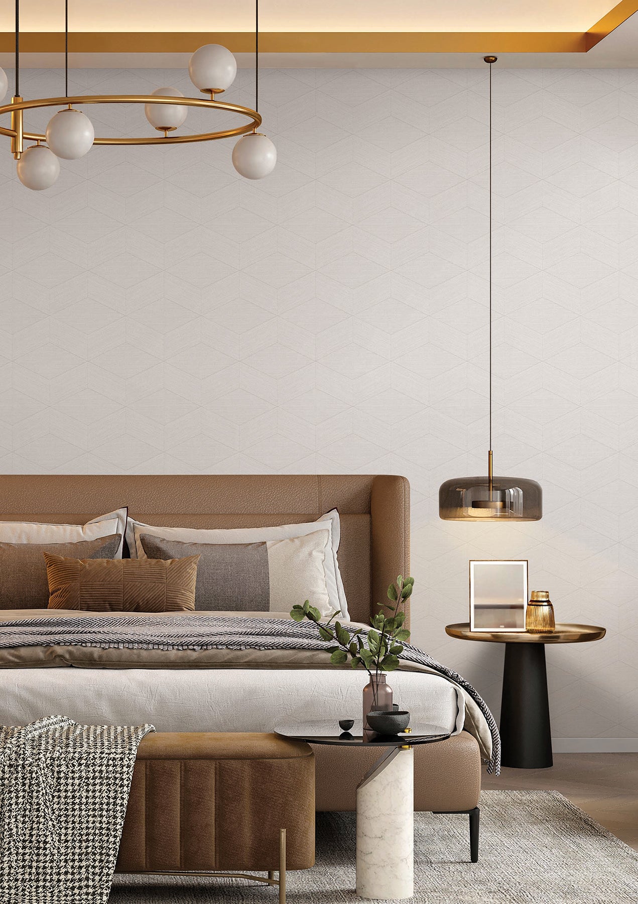 York Wallcoverings SI25831 Huntsman Warm Grey Wallpaper