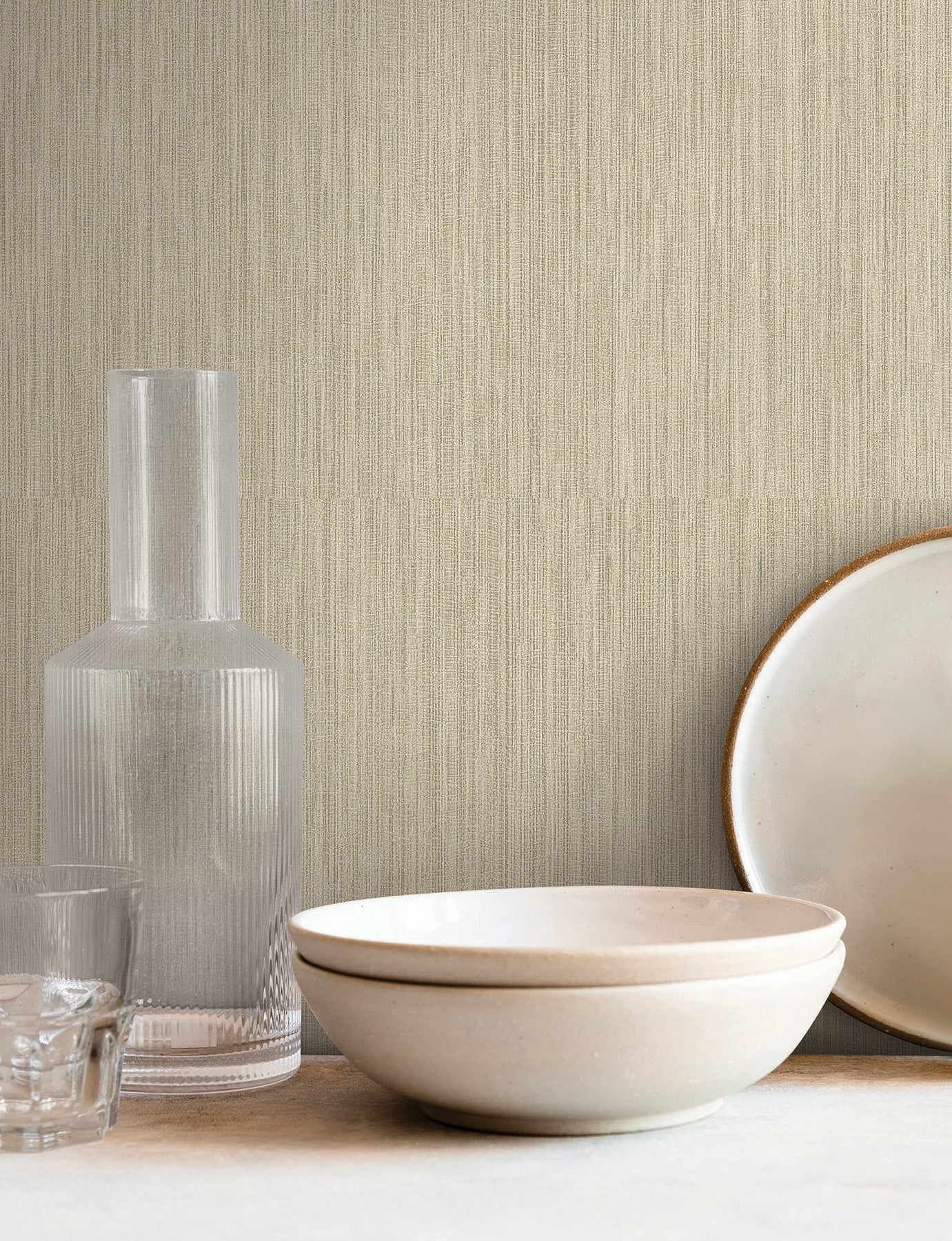 York Wallcoverings SI25852 Washed Ramie Reed Wallpaper