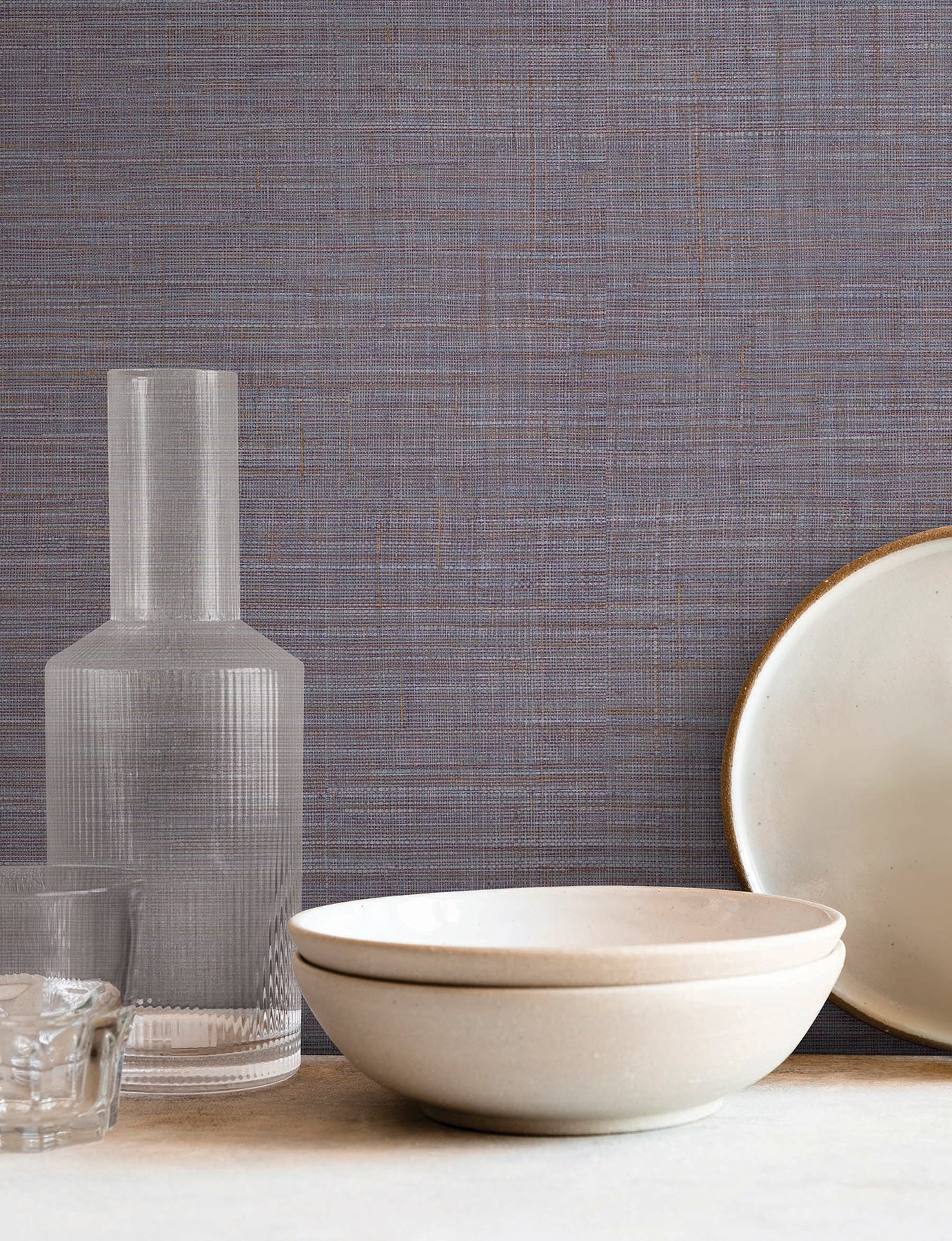 York Wallcoverings SI25870 Lotus Silk Lilac Wallpaper