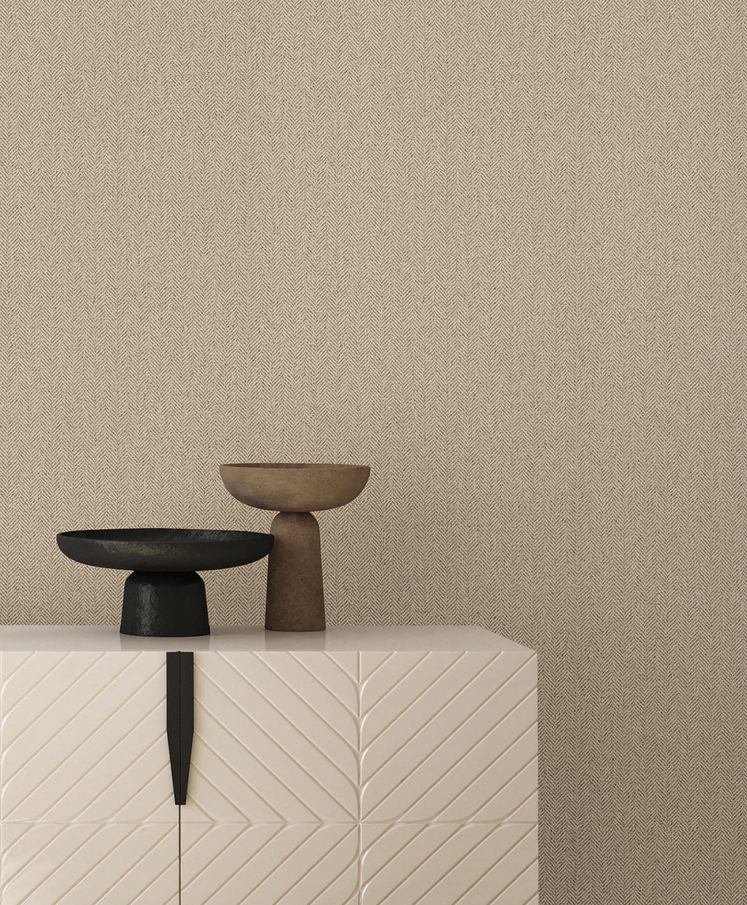 York Wallcoverings SI26130 Tailored Chevron Hazelnut Wallpaper