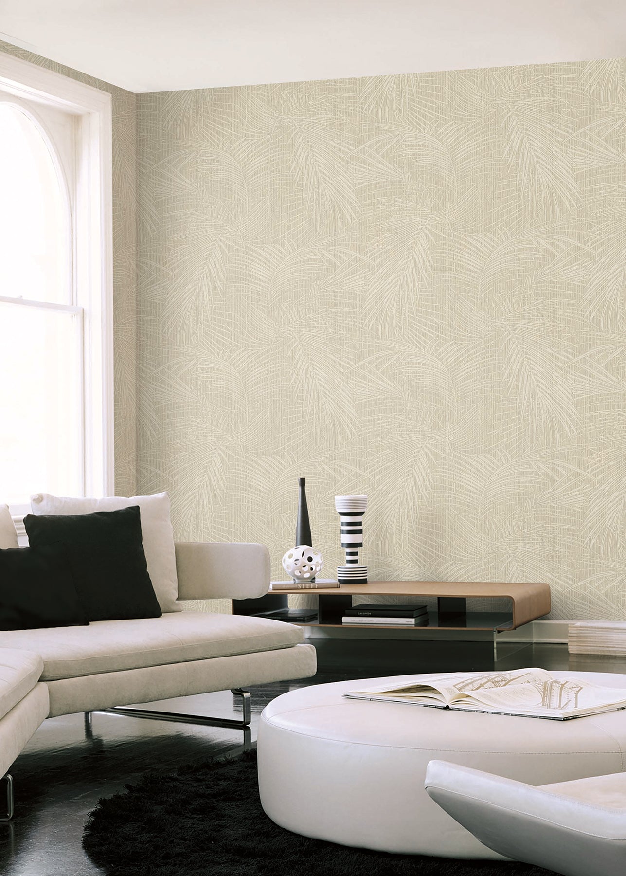 York Wallcoverings SI50611 Della Palm Shell Wallpaper