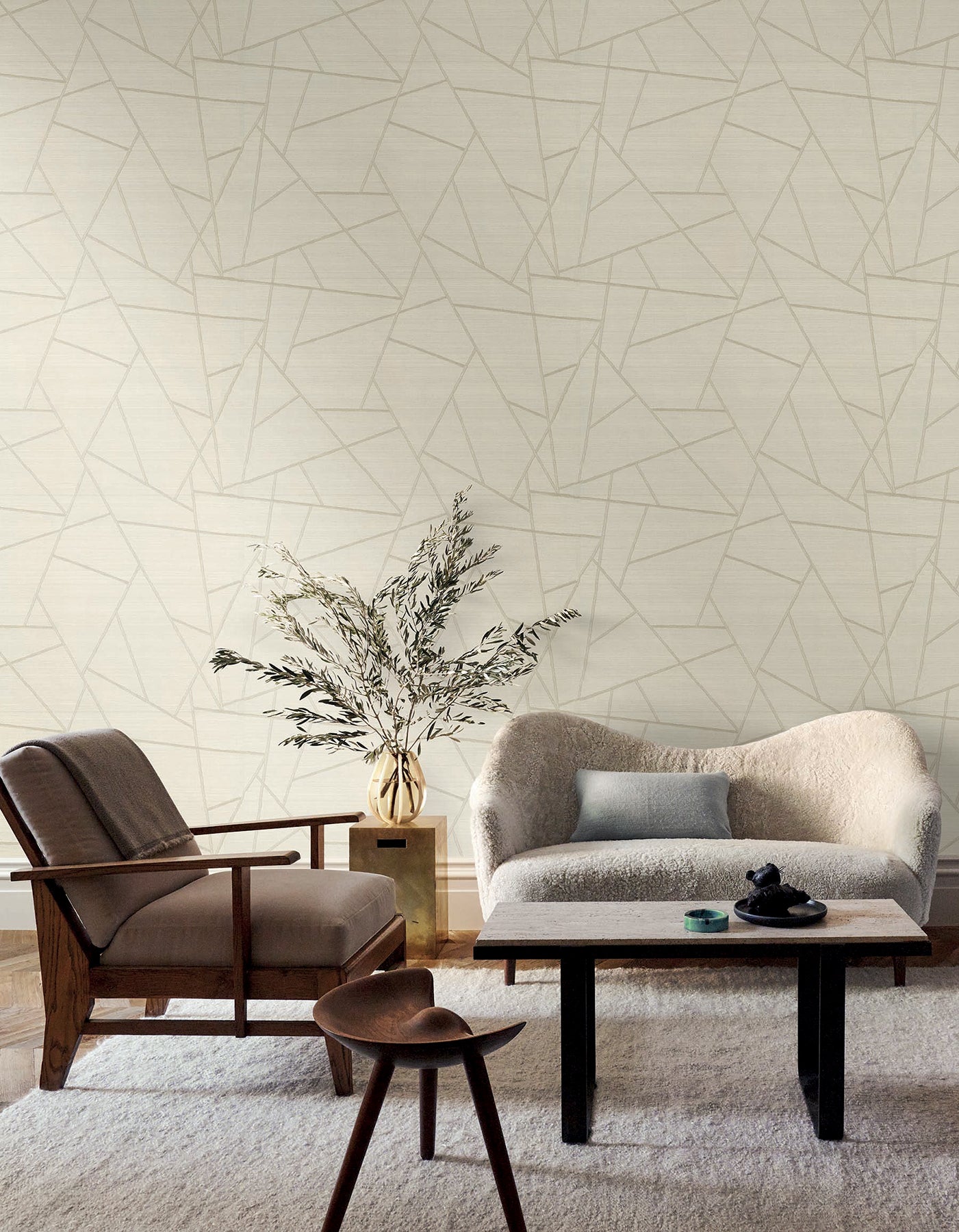 York Wallcoverings SI6823 Lisle Ivory Wallpaper