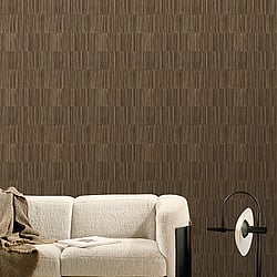 Galerie Wallcoverings SP-JA3005 Bamboo Bronze Brown Wallpaper