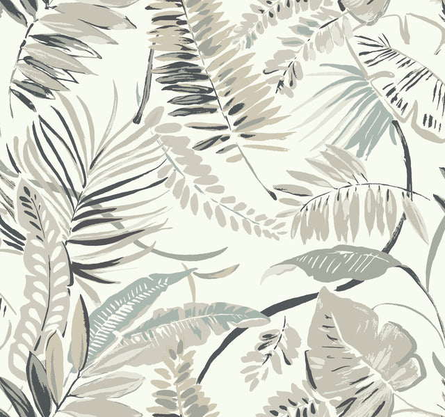 York Wallcoverings TC2622 White Tropical Toss Wallpaper