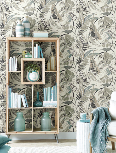 York Wallcoverings TC2622 White Tropical Toss Wallpaper
