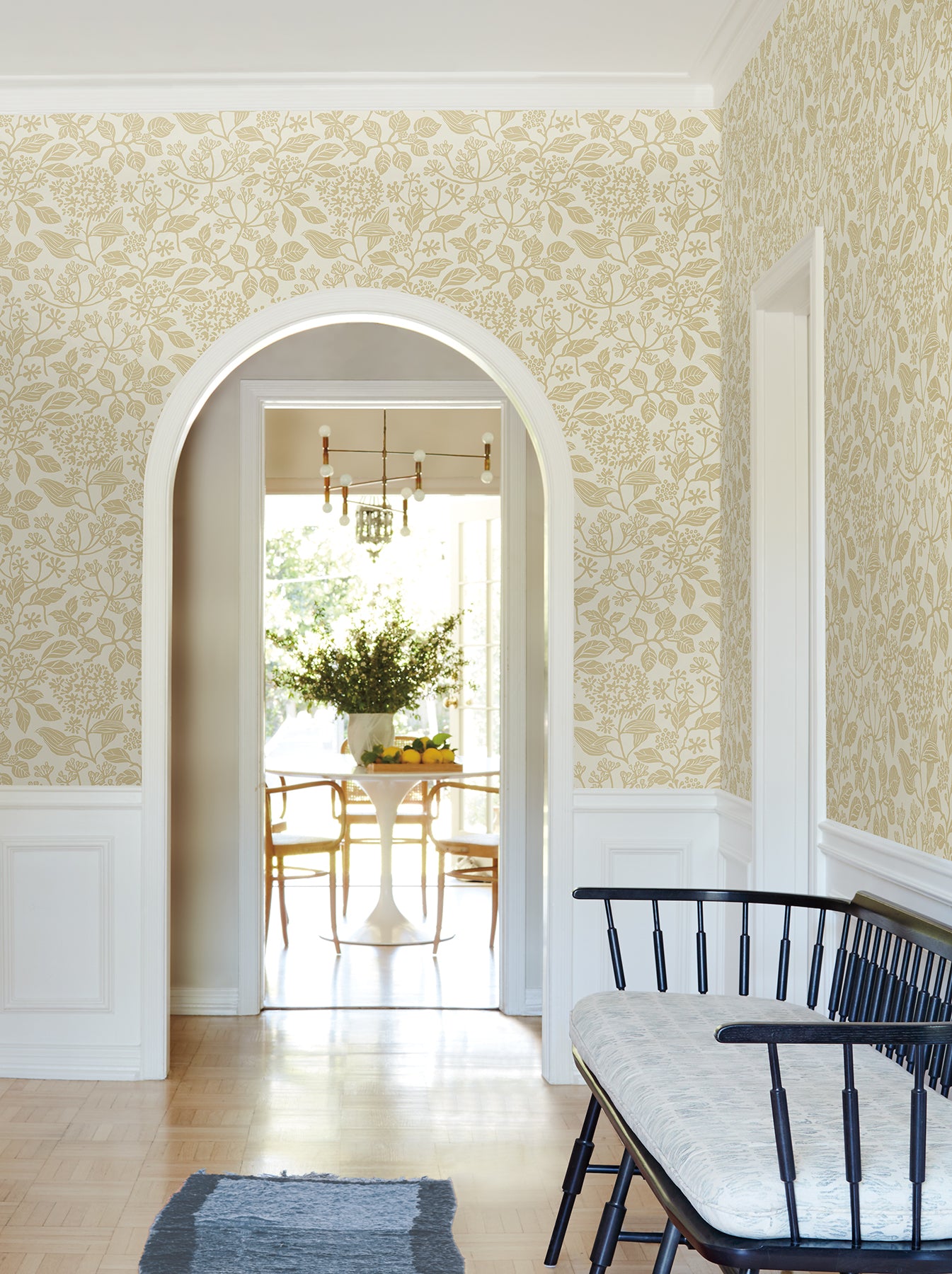 York Wallcoverings VP1341 Rowen Honey Botanical Wallpaper