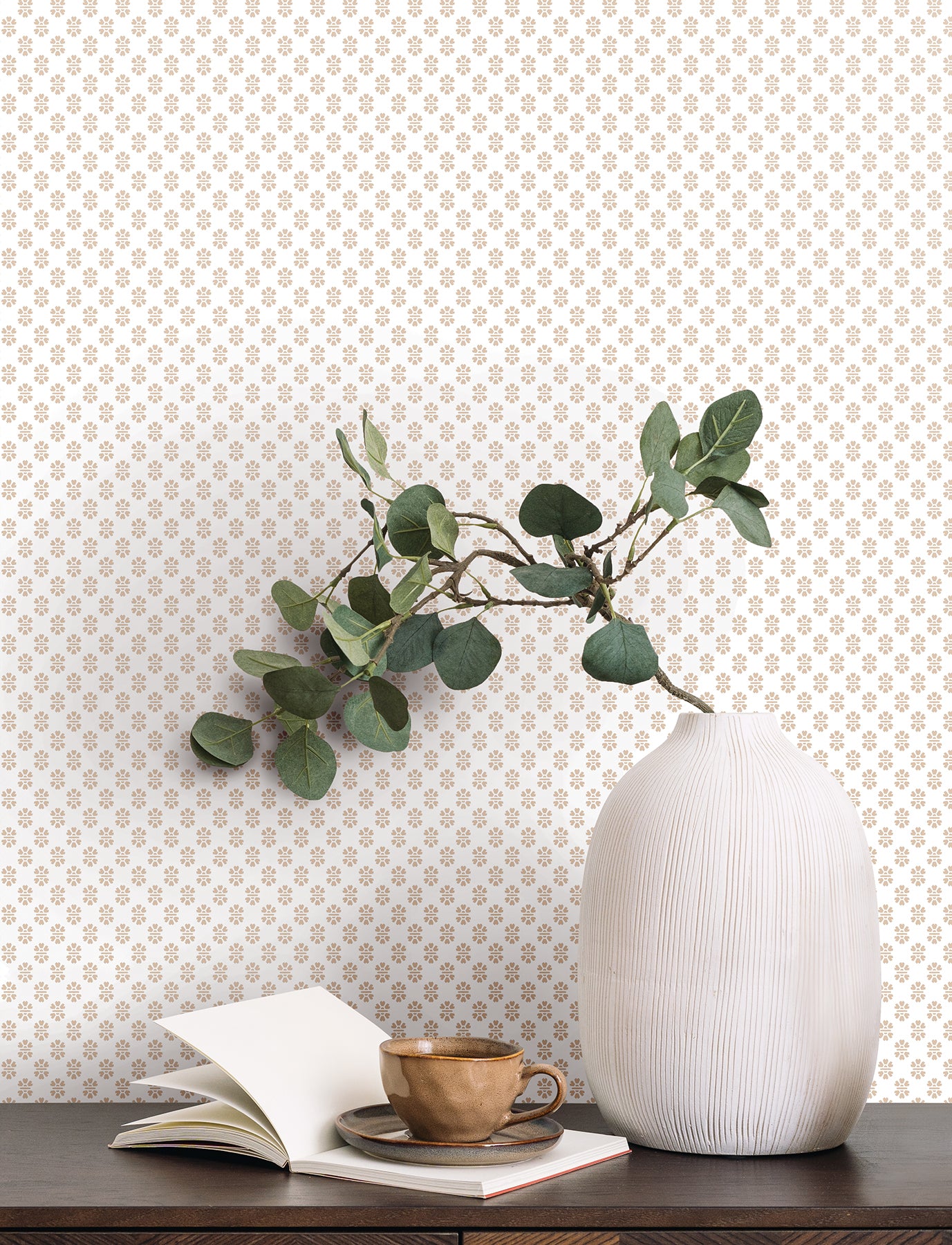 York Wallcoverings VP1394 Brioni Rose Floral Stamp Wallpaper
