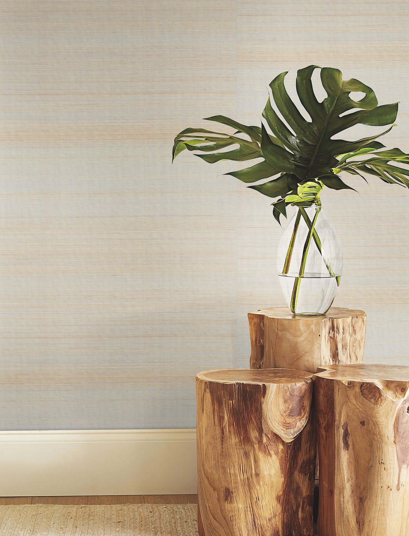 York Wallcoverings YGL7021 Tailored Abaca White Pearl Wallpaper