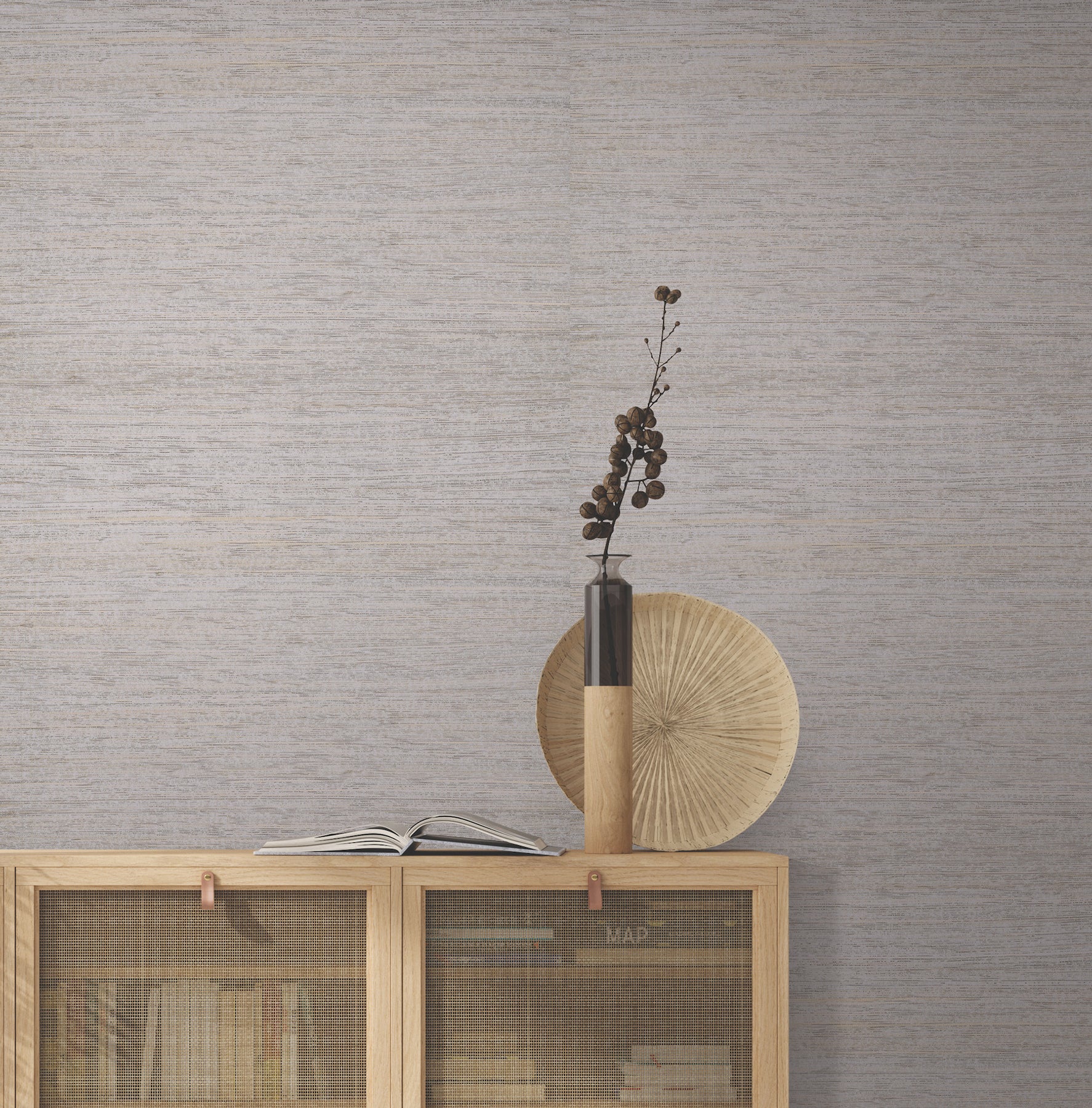 York Wallcoverings YGL7081 Painted Hemp Lilac Wallpaper