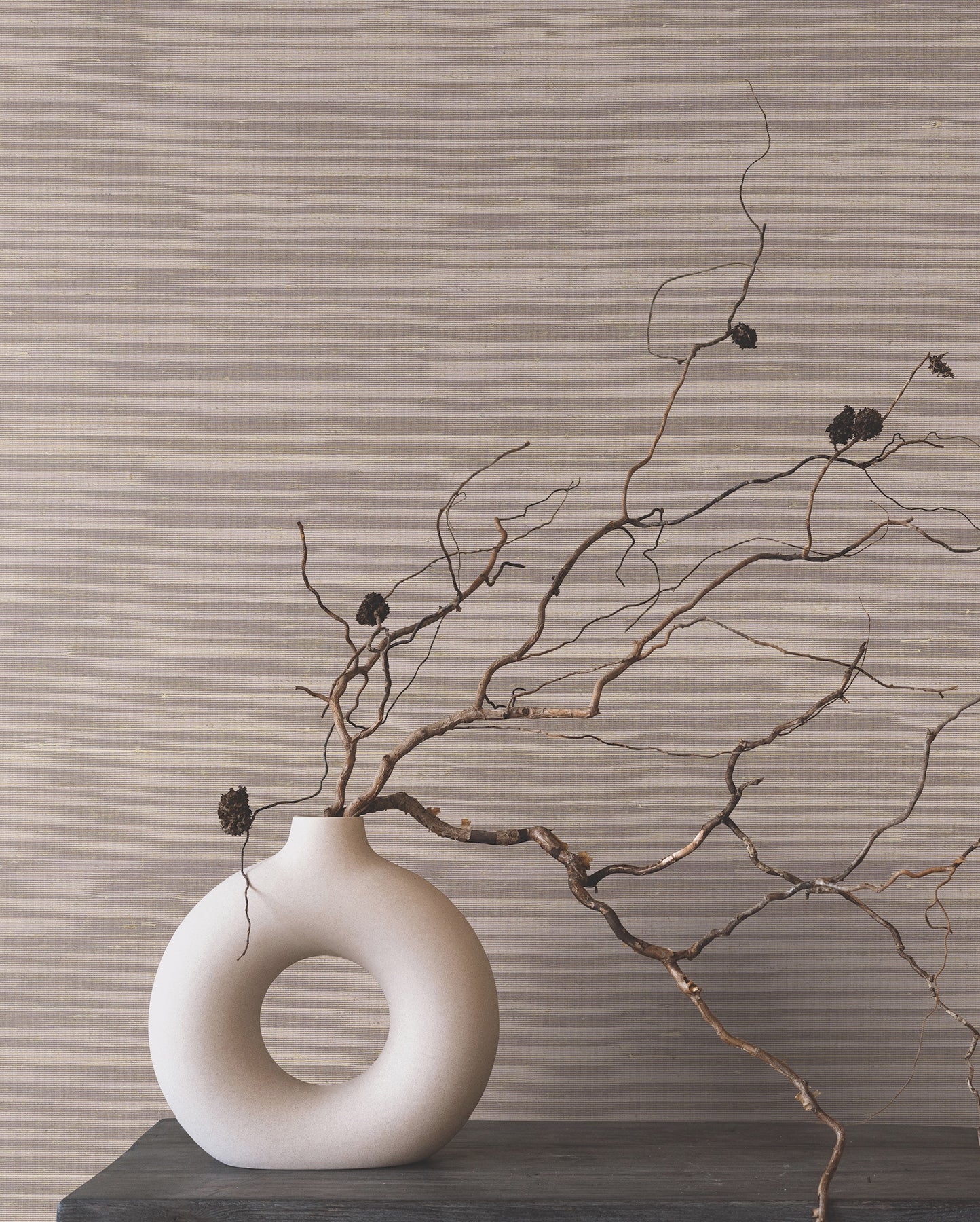 York Wallcoverings YGL7083 Smooth Abaca Lilac Wallpaper