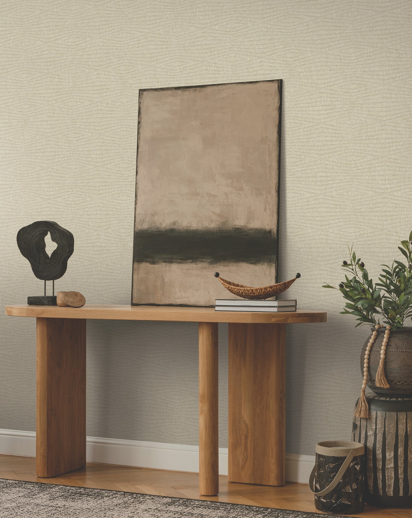 York Wallcoverings ZA8011 Daystone Beige Wallpaper