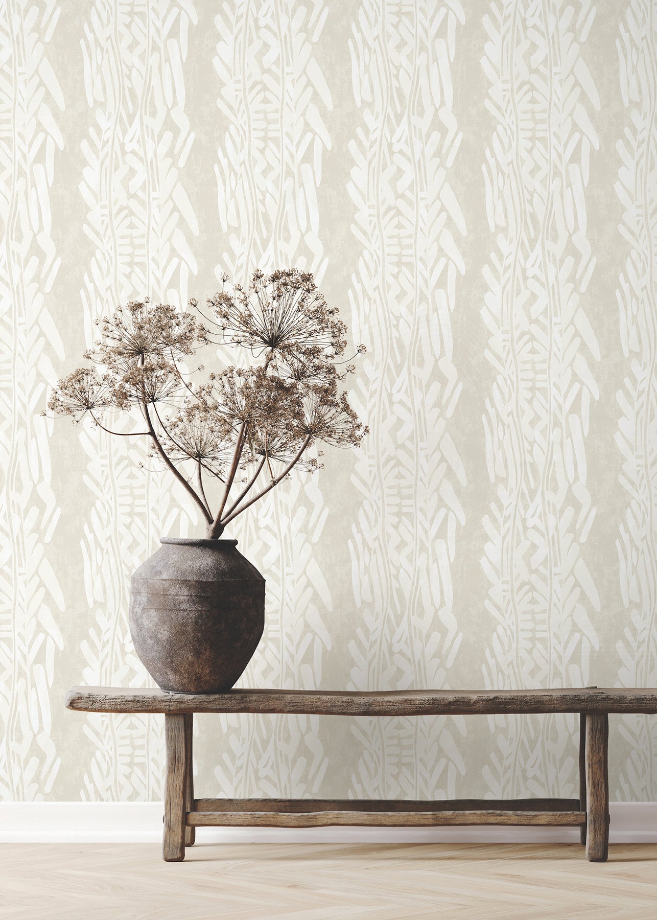 York Wallcoverings ZA8063 Timira Beige Wallpaper