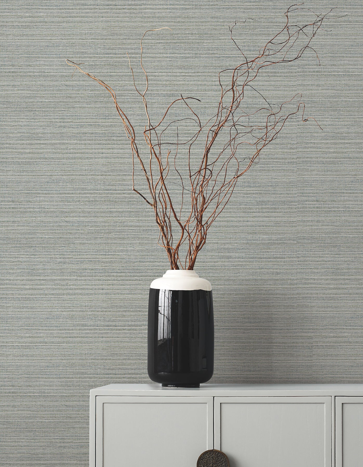 York Wallcoverings ZA8094N Amyra Silk Grey Wallpaper