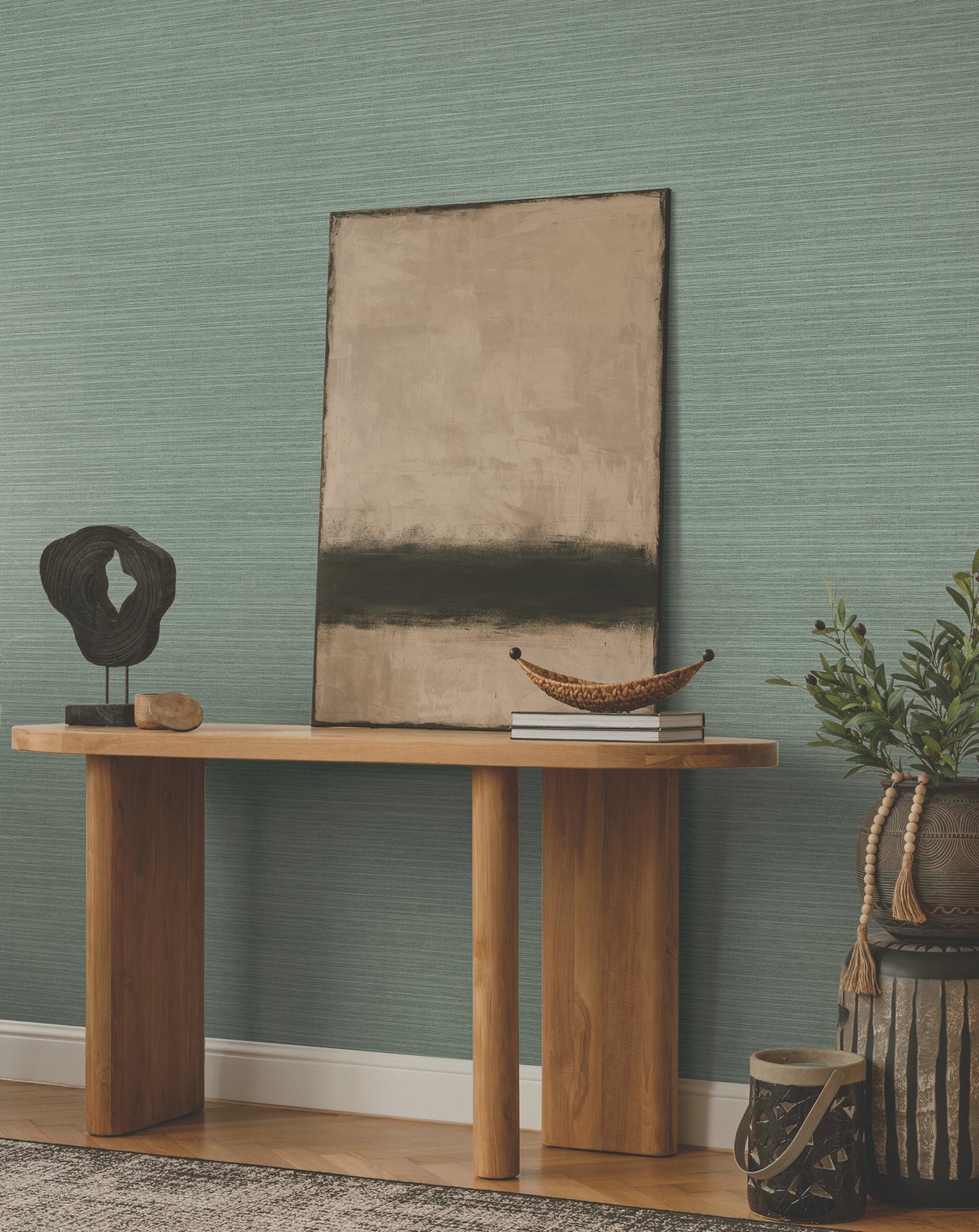York Wallcoverings ZA8096N Amyra Silk Sage Wallpaper