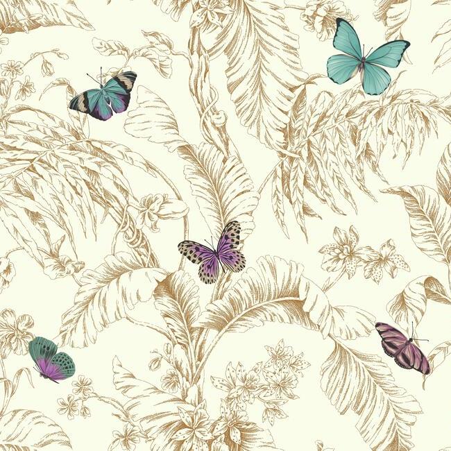 York Wallcoverings AF2028 Papillon Wallpaper