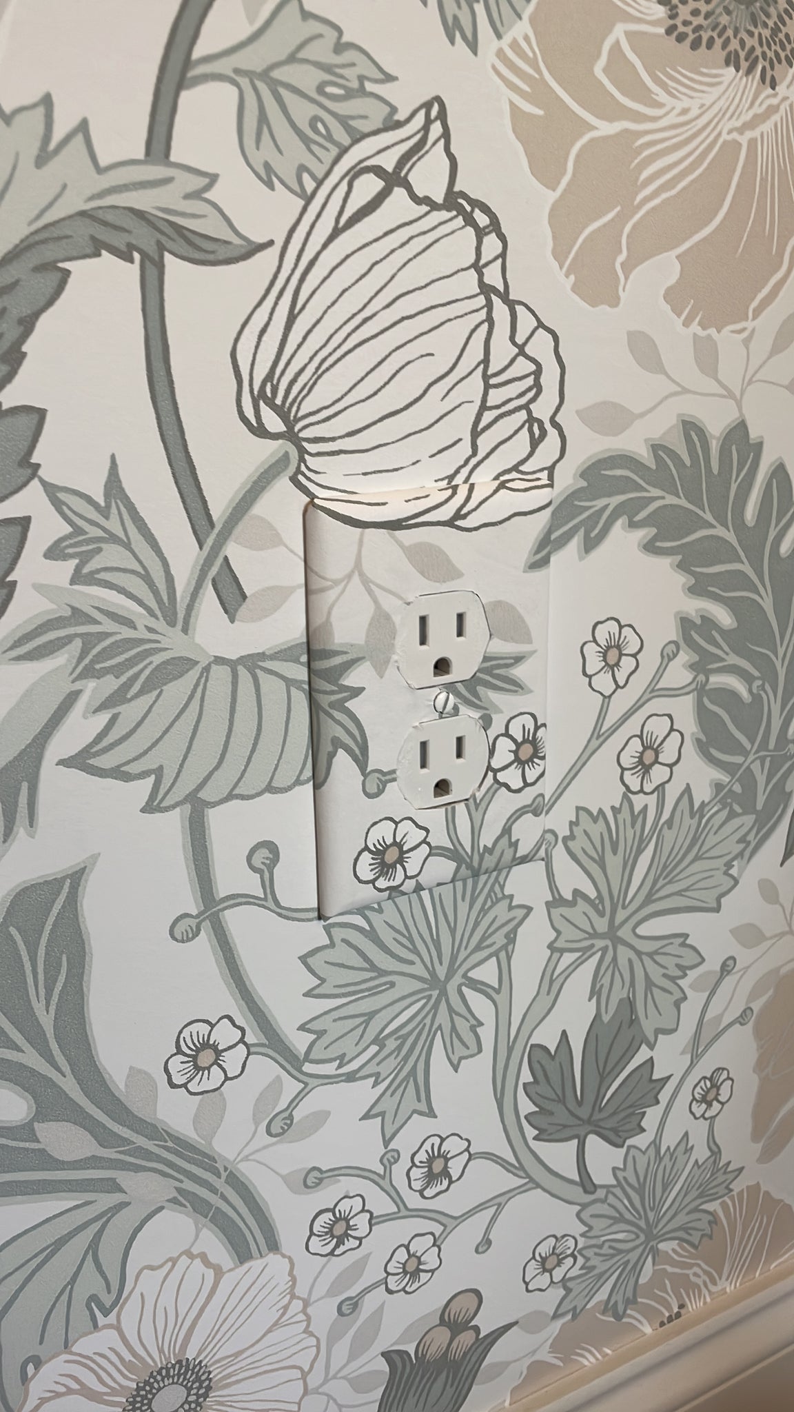 A-street Prints  2948-33000 Anemone Light Grey Floral Wallpaper