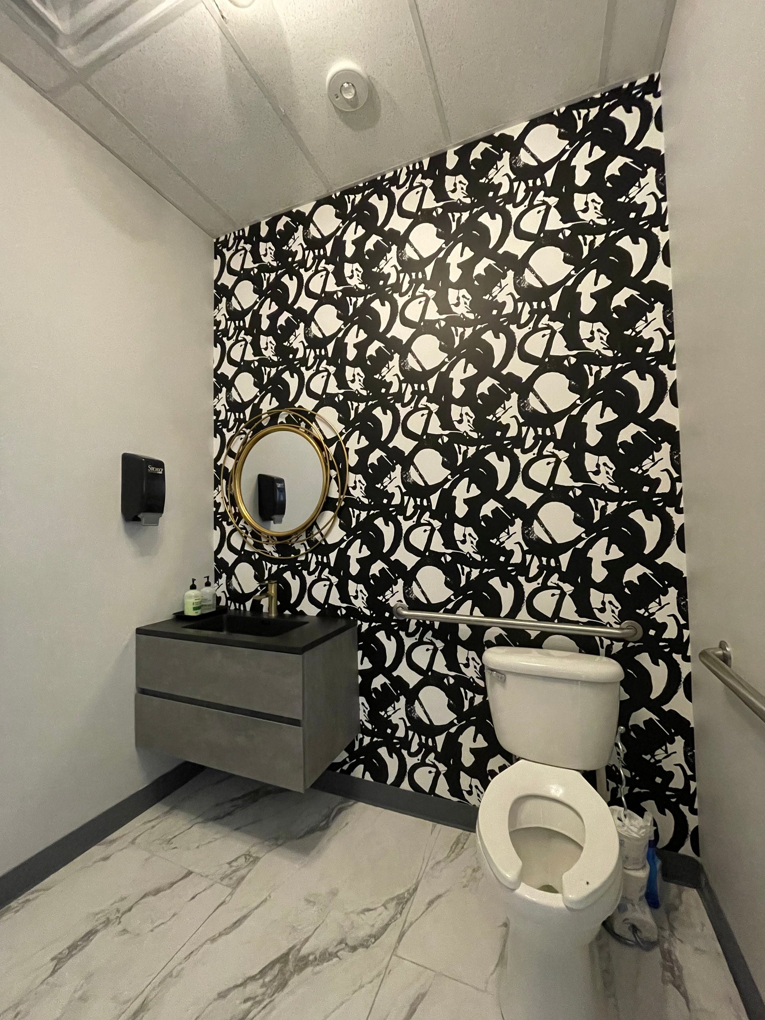 Seabrook  RL61300 Laverne Black wallpaper