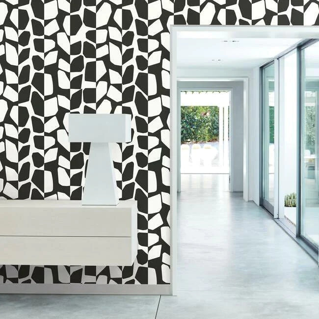 York Wallcoverings BW3893 Primitive Vines Black/WhiteWallpaper