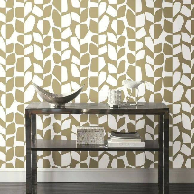 York Wallcoverings BW3892 Primitive Vines Gold Wallpaper