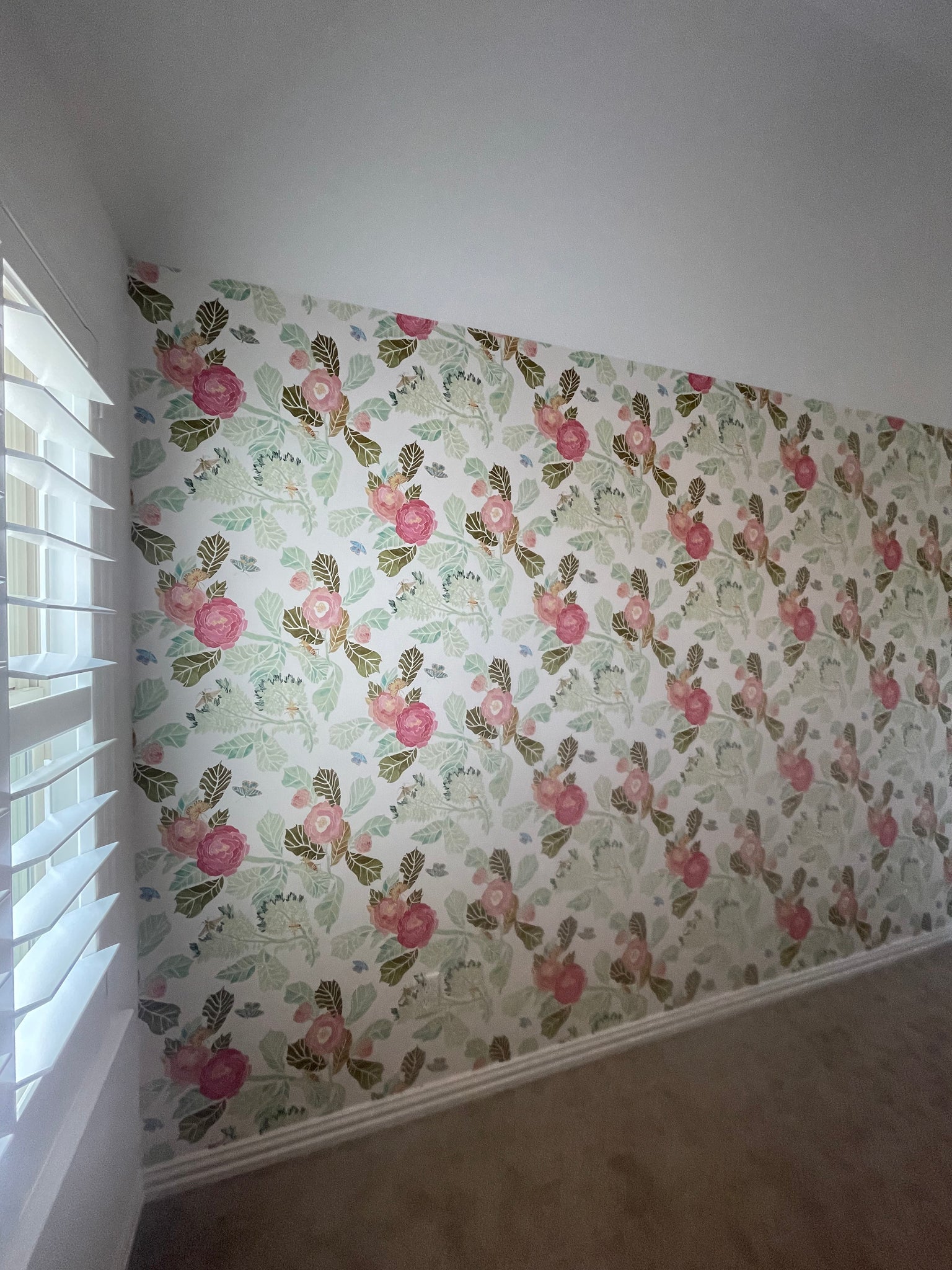 York Wallcoverings MK1126  Watercolor Roses Wallpaper